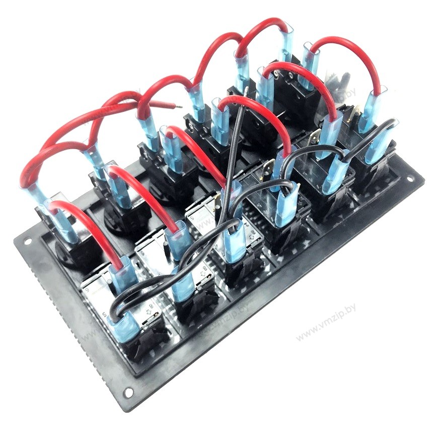 Панель, 6 переключателей 12V, 24V SF50720-6