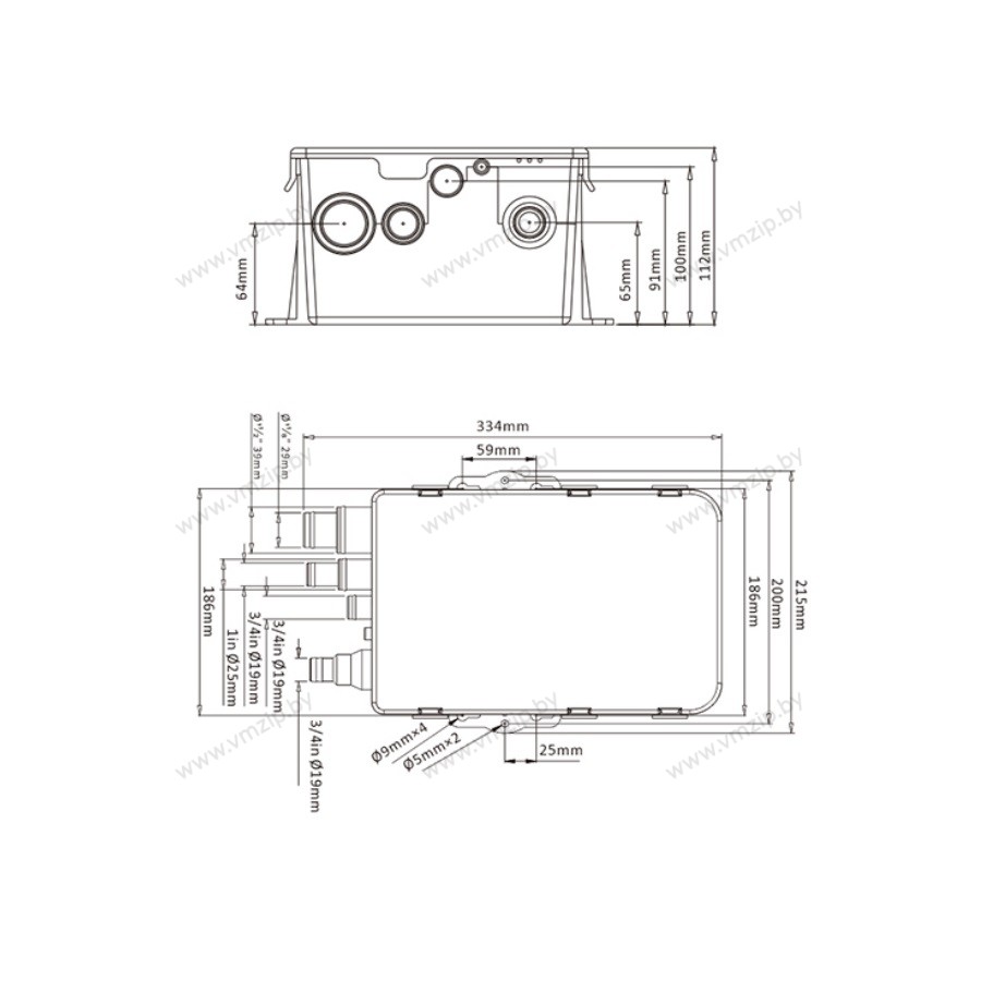 Бак откачки воды из душа 600GH, 12V SFBP1-G600-07