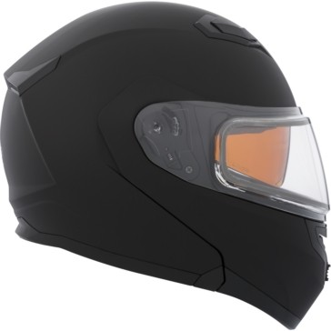 Шлем снегоходный модулярный CKX FLEX RSV SOLID EDL, черный матовый (М)