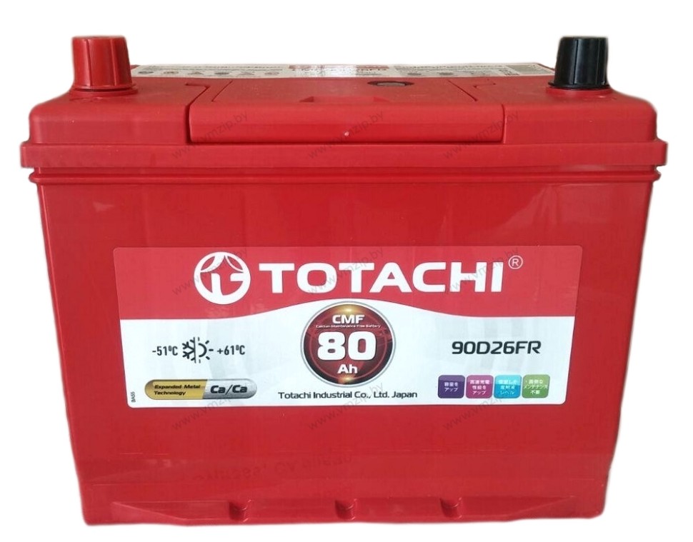 Аккумулятор Totachi CMF 80а/ч 90D26FR
